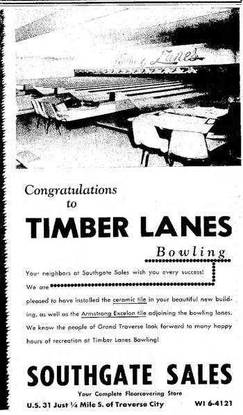 Timber Lanes - Oct 20 1961 Ad